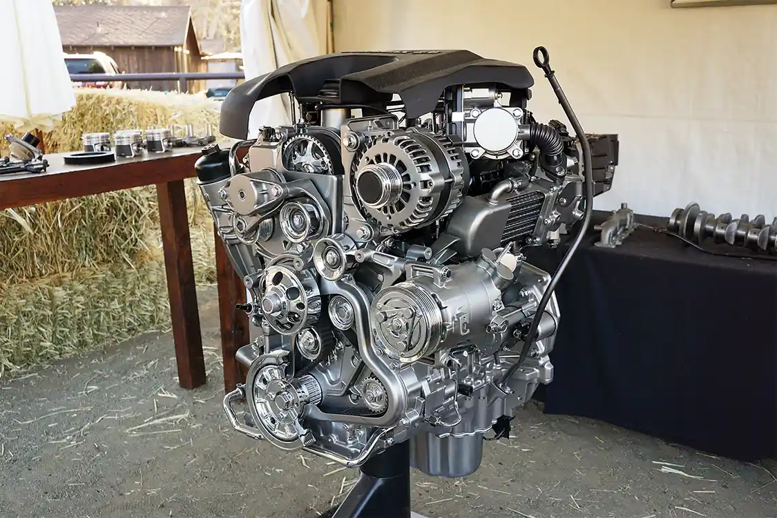 Four cylinders 2.8 liters Two cams Sixteen valves 40 psi of boost 181 horsepower 369 lb-ft. of torque