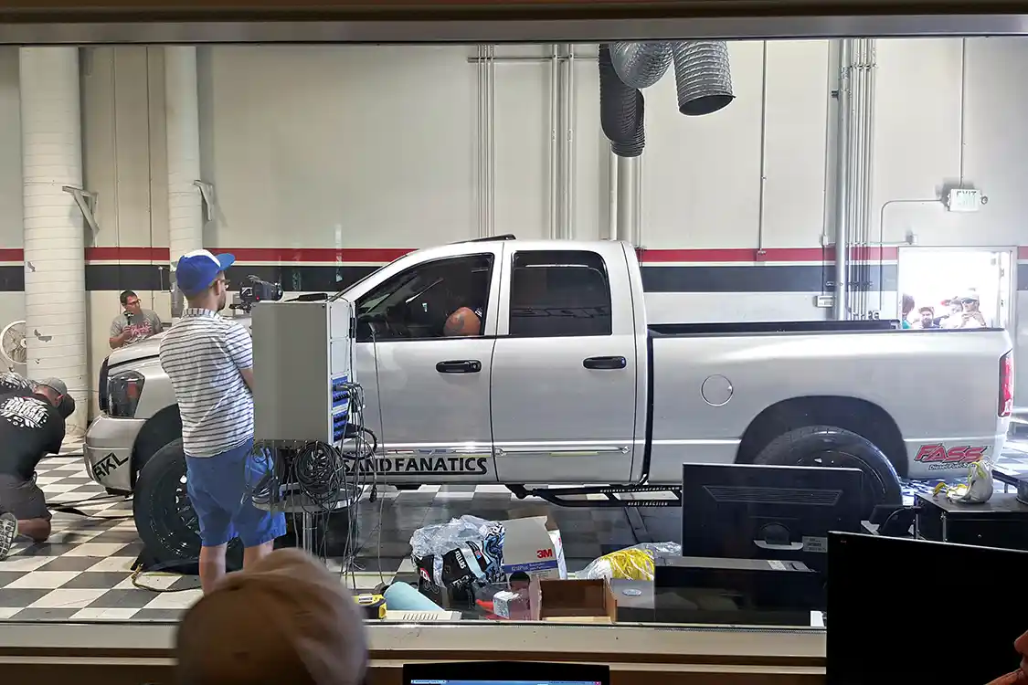 Shawn Baca had already broken the 2,000 hp mark for the season, being the second to ever do so (Brett Williams / Industrial Injection’s Duramax being the first) but backing it up with a 2,168 hp run on the stingy Edge Products dyno was all the proof needed to quiet the mouths of every naysayer across the country. (Although he did grenade his atmospheric turbo in one heck of a fiery explosion in the process).