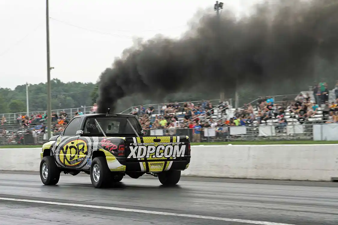 Anthony Reams was another one of the Open Class competitors that ran into trouble putting together solid back to back passes throughout the day, but when the truck was working right, it was fast.