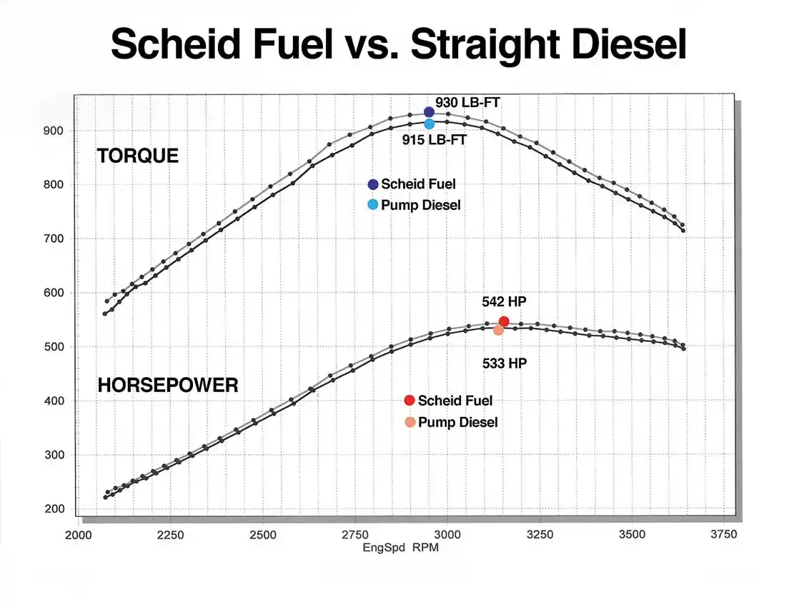 While some might say a 9 hp and 15 lb-ft gain is negligible, it can be the difference between winning and losing. Notice how the horsepower and torque curves mirror each other. These gains were realized across the entire rpm range, not for some brief moment in the truck’s powerband.