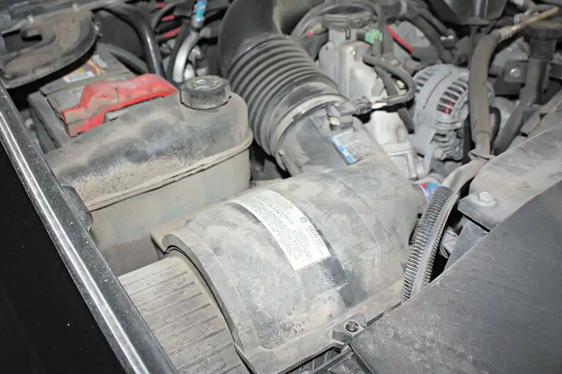 2. While the factory air box does an excellent job of keeping dirt and debris from entering the turbocharger and engine, there’s definitely room for improvement in the flow department. The factory filter can be restrictive, and replacing it with an easy-breathing aFe Momentum intake system can really help that Duramax get all the air it needs to meet heavier demands when towing.