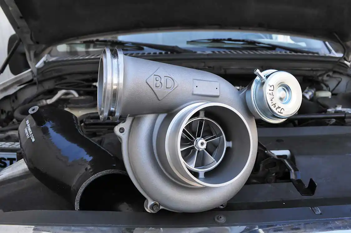 1. BD Diesel Performance’s Turbo Thruster II GTP38 for the 7.3L Power Stroke.