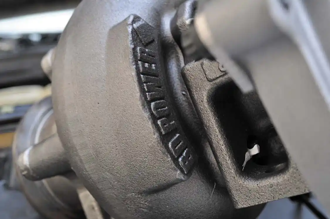 5. BD offers this turbo with one of two exhaust housing ARs. Simply speaking, the lower the AR is, the faster it will spool. But while the 0.84 AR turbo spools quickly, it will won’t perform as well as the 1.0 AR will on the top end. Unless you spend all your time in stop and go traffic, we recommend the 1.0 AR.