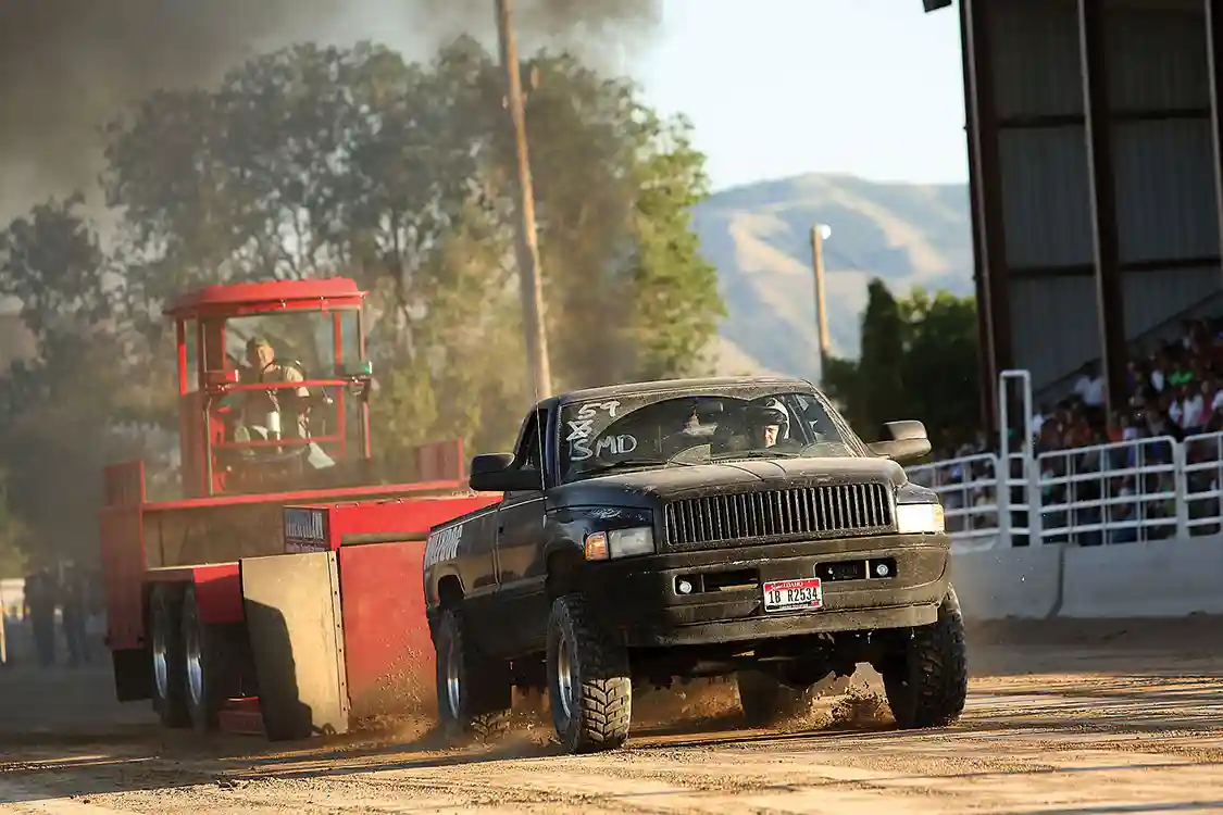 Lyle Richmond, an employee of Bully Dog, competed in all three events with both his daily-driven 2007 Dodge Mega Cab and this older single cab 12V Cummins. Running a big S475 turbo as a single it was definitely making some power.