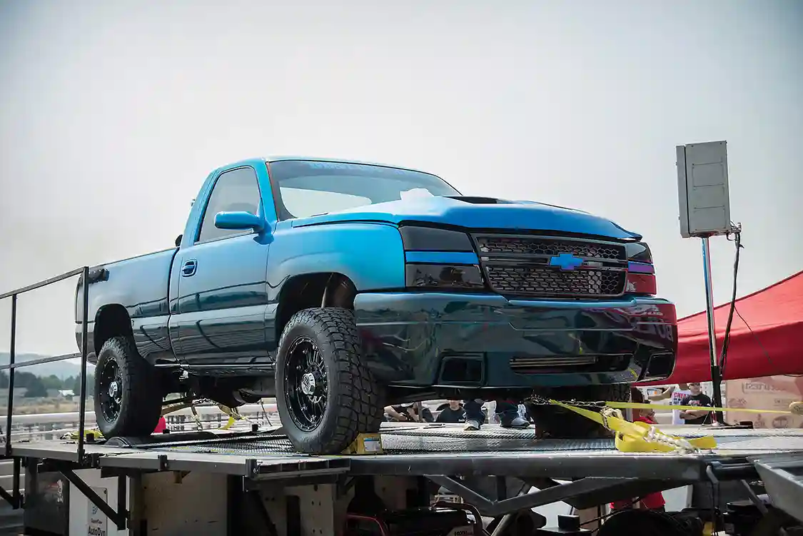 Custom Autos' purpose-built dyno truck always puts on a show and with a 1,331-horspower fuel-only run, it had enough to win top prize money on the day. A pair of ball bearing <a href="https://www.garrettmotion.com/">Garrett</a> turbos, some big <a href="https://www.industrialinjection.com/">Industrial Injection</a> injectors and CP3 pumps and their in-house built engine makes for a deadly combination when it comes to making power.
