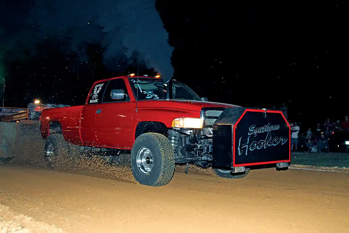 Eric Whitfield won the 2.6 class by putting nearly 20 feet on the second place driver in “Southern Hooker,” his 1997 Dodge.