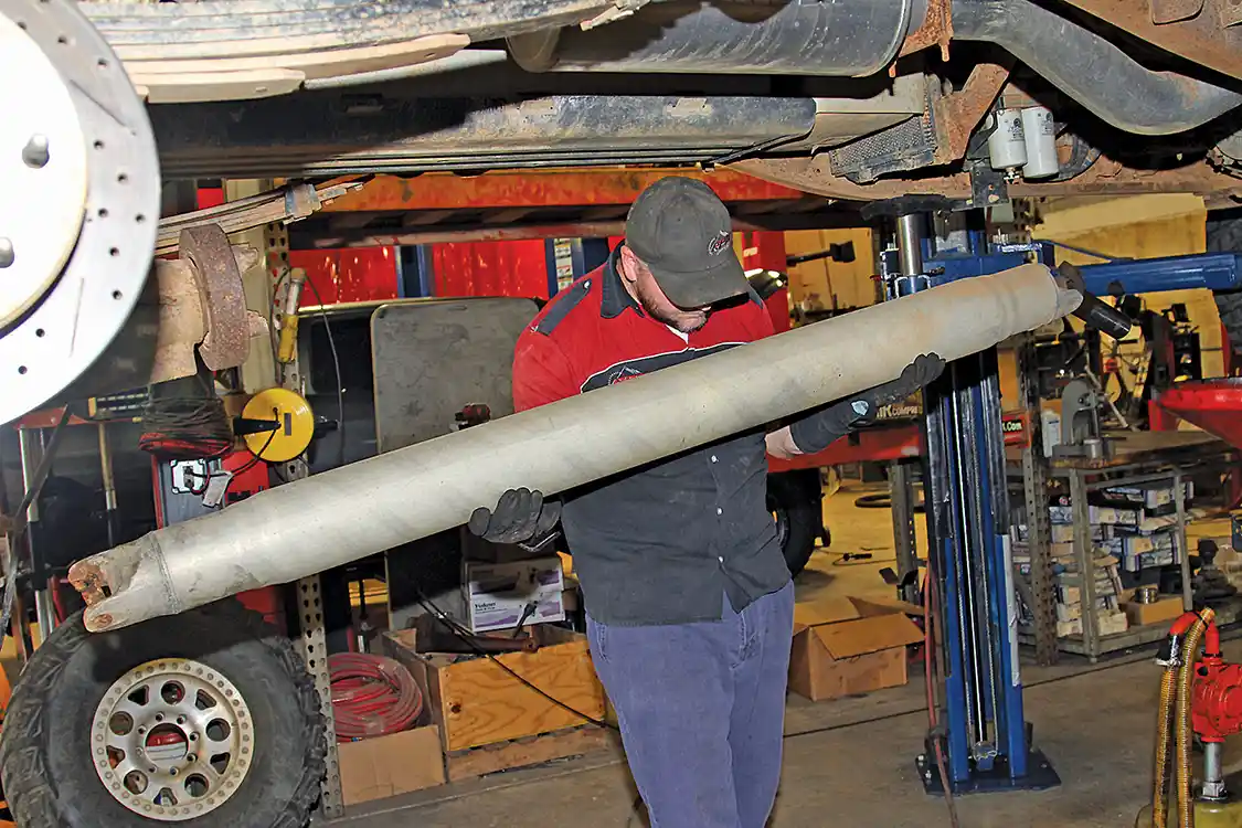 5. The driveshaft must be removed as well.