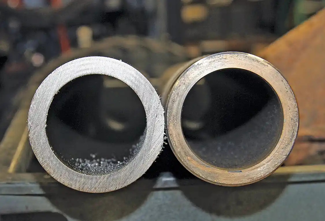 13. The 4-inch replacement tubing we chose to use is not only larger diameter through the full length of the tube it also has a thicker wall to make it much stronger than the factory 3.5-inch tubing.