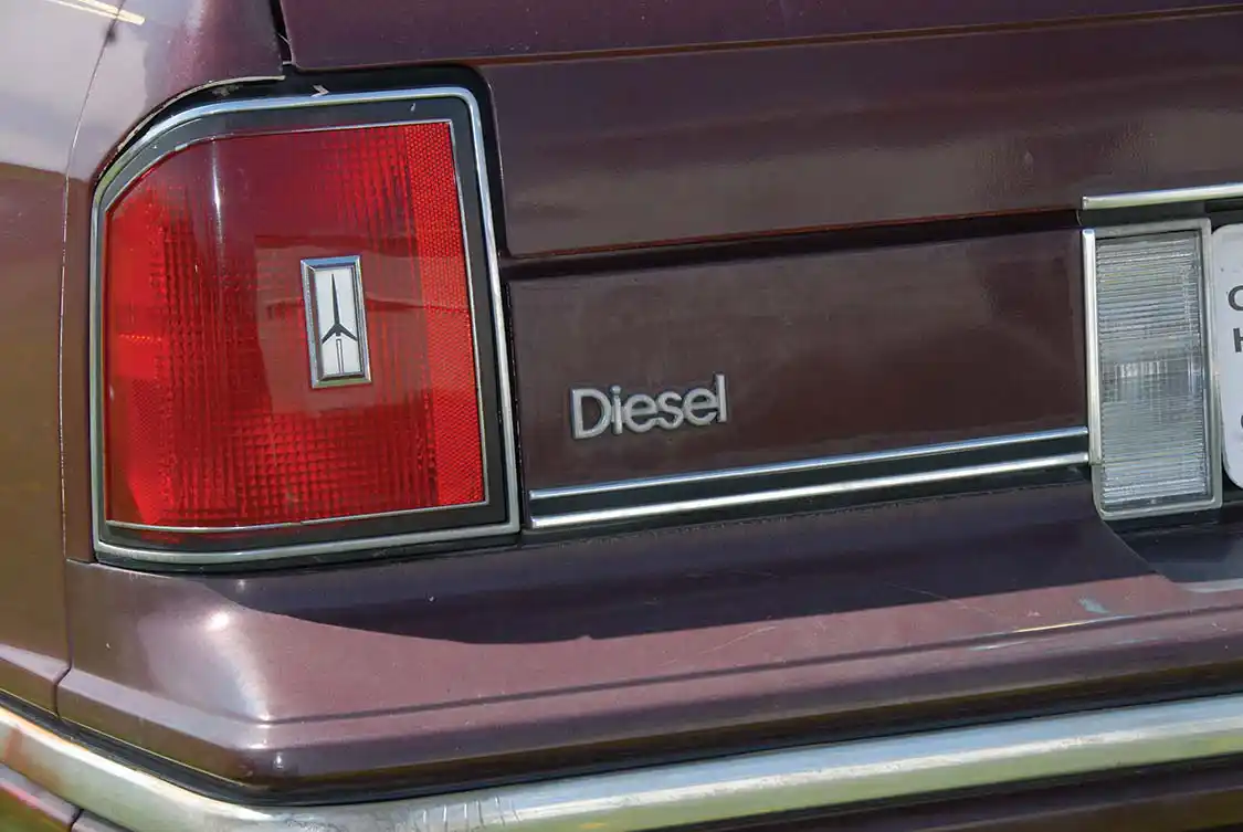Other than the black smoke and the noise, there was little to signify a diesel from a gasser aside from the badge on the trunk lid. The diesel had a slightly larger fuel tank than the gas cars, which gave them a cruising range of around 600 miles.