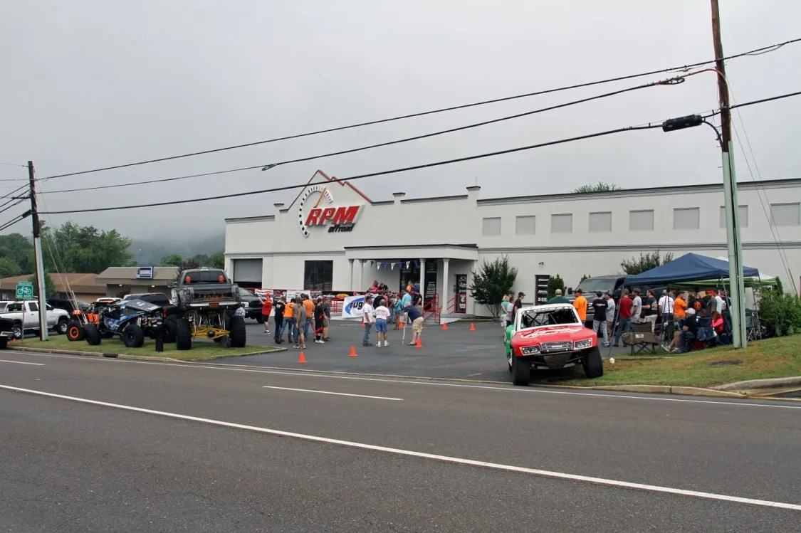 The rain stopped, the Fast Enough crew got trucks running on the dyno, and the crowds started to arrive.