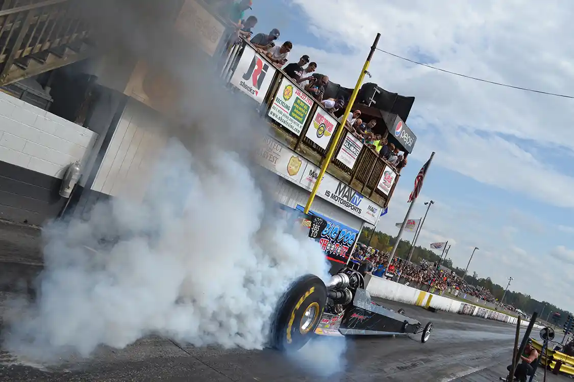 The Scheid Dragster with its 2,500hp aluminum block Cummins was on hand to make exhibition passes, and ran as fast as 4.22 at 180.61mph during the day. Remember, an eighth mile is only two city blocks, so getting up to 180mph in that space is quite a feat!