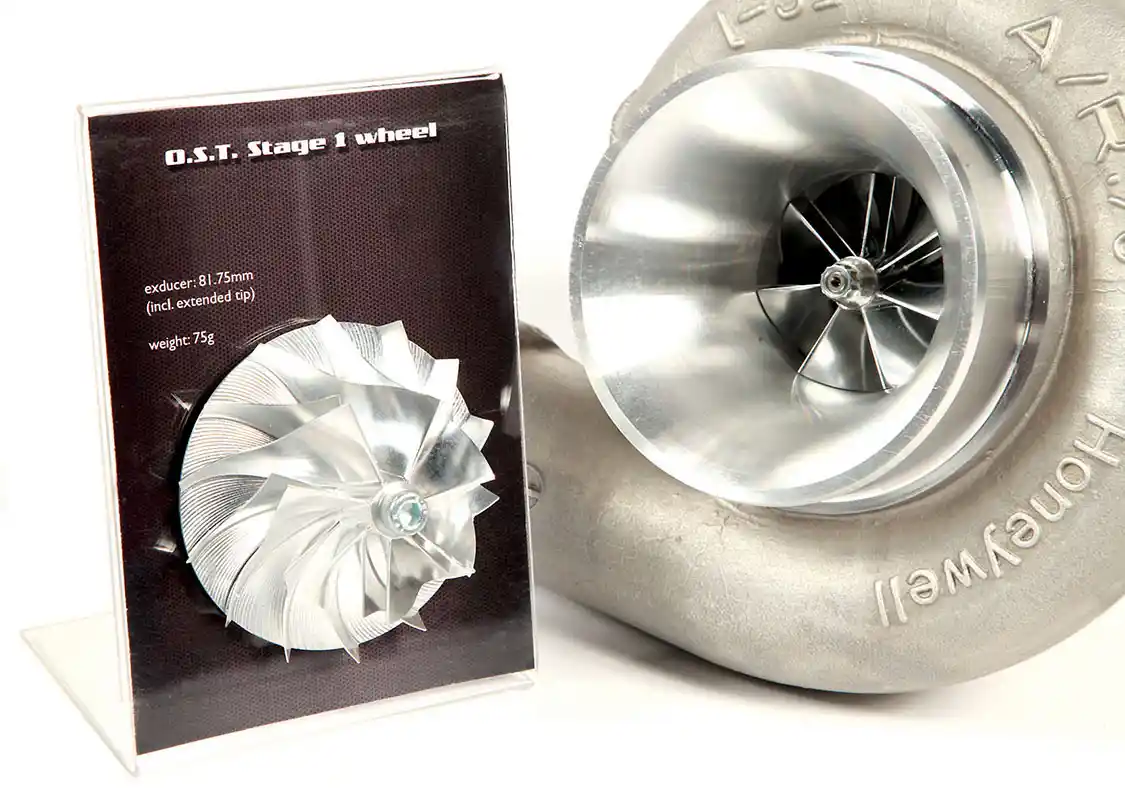 Upgraded Turbo Compressor Wheel and Bearing