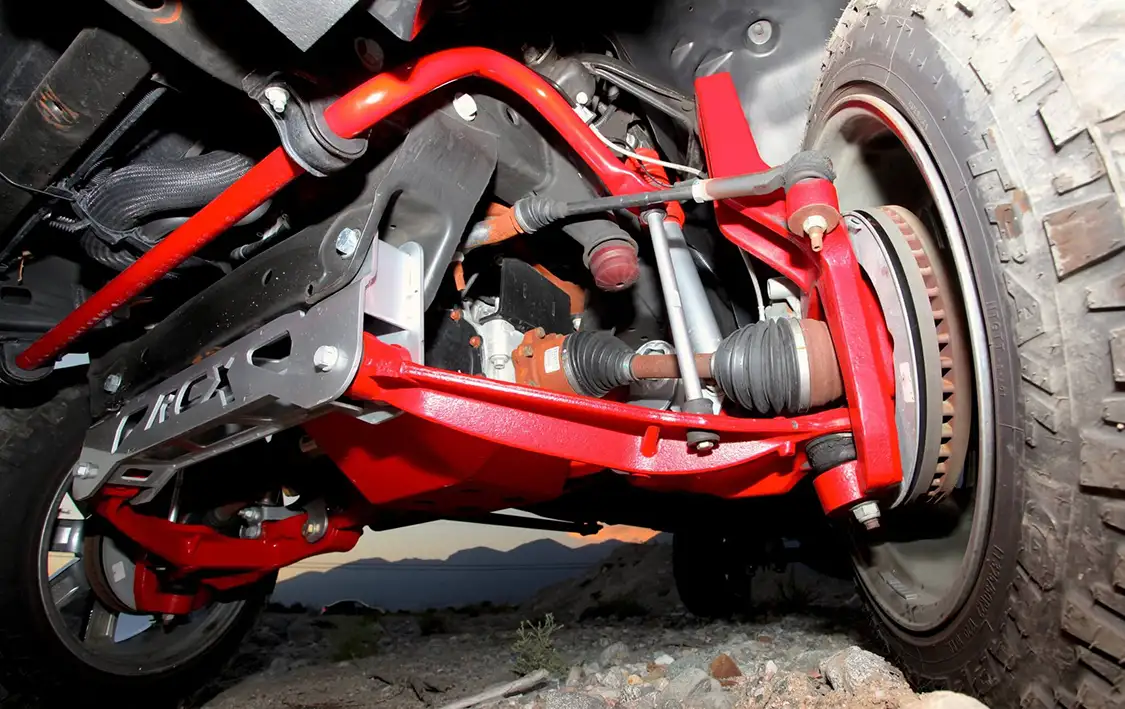 Giving the Chevy a 7.5-inch lift is done with a Rough Country X Series suspension lift kit while the Fox Racing shocks give the truck a soft ride.
