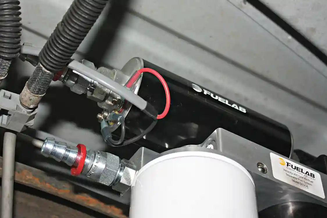 8. Fuelab’s pump was designed with diesel fuel in mind, to ensure longevity and performance, whether it’s being installed in a daily driver or an all-out competition vehicle. The Prodigy pump features a quiet brushless motor that offers continuous duty motor speed that can be adjusted on demand. The pump can also be pulse width modulated to keep up with higher demands based off an outside signal or input.