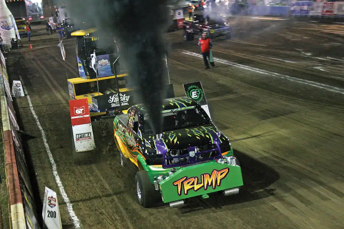 Shane Kellogg's new truck "Trump" was a real crowd pleaser with its bold graphics and vivid colors slathered on the new body style <a href="https://www.ramtrucks.com/">Ram</a> truck. It doesn't hurt that the truck’s looks are backed up with performance. It finished fourth in the Super Stock Class.