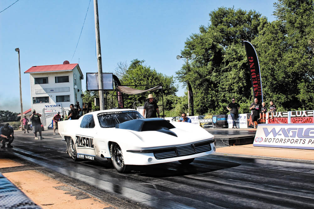 1963 Corvette Diesel Dragster, Ben Shadday, Amsoil