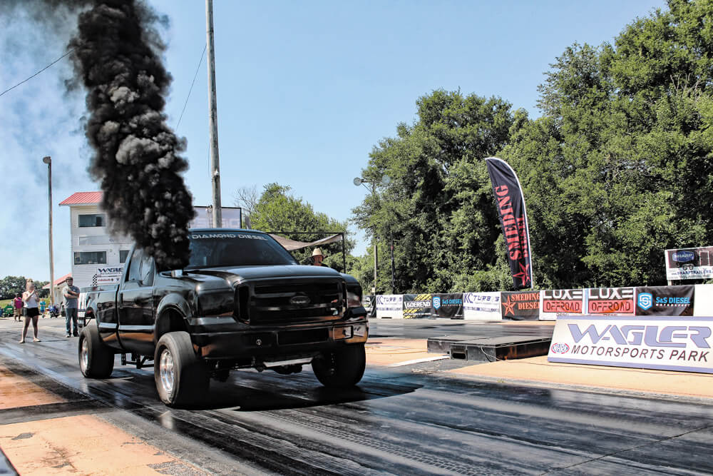 Austin Denny Ford 6.0L Diesel Drag Truck