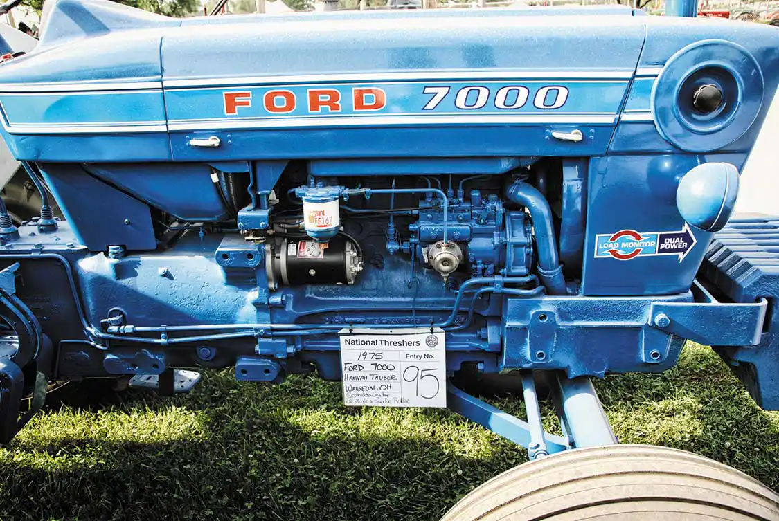 1974 Ford 7000 tractor, Oversquare engine, 256 diesel, Simms inline injection pump