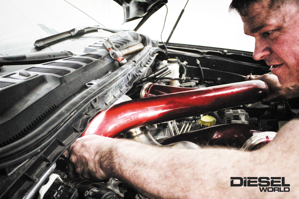 Ford Powerstroke high-flow intake Y pipe