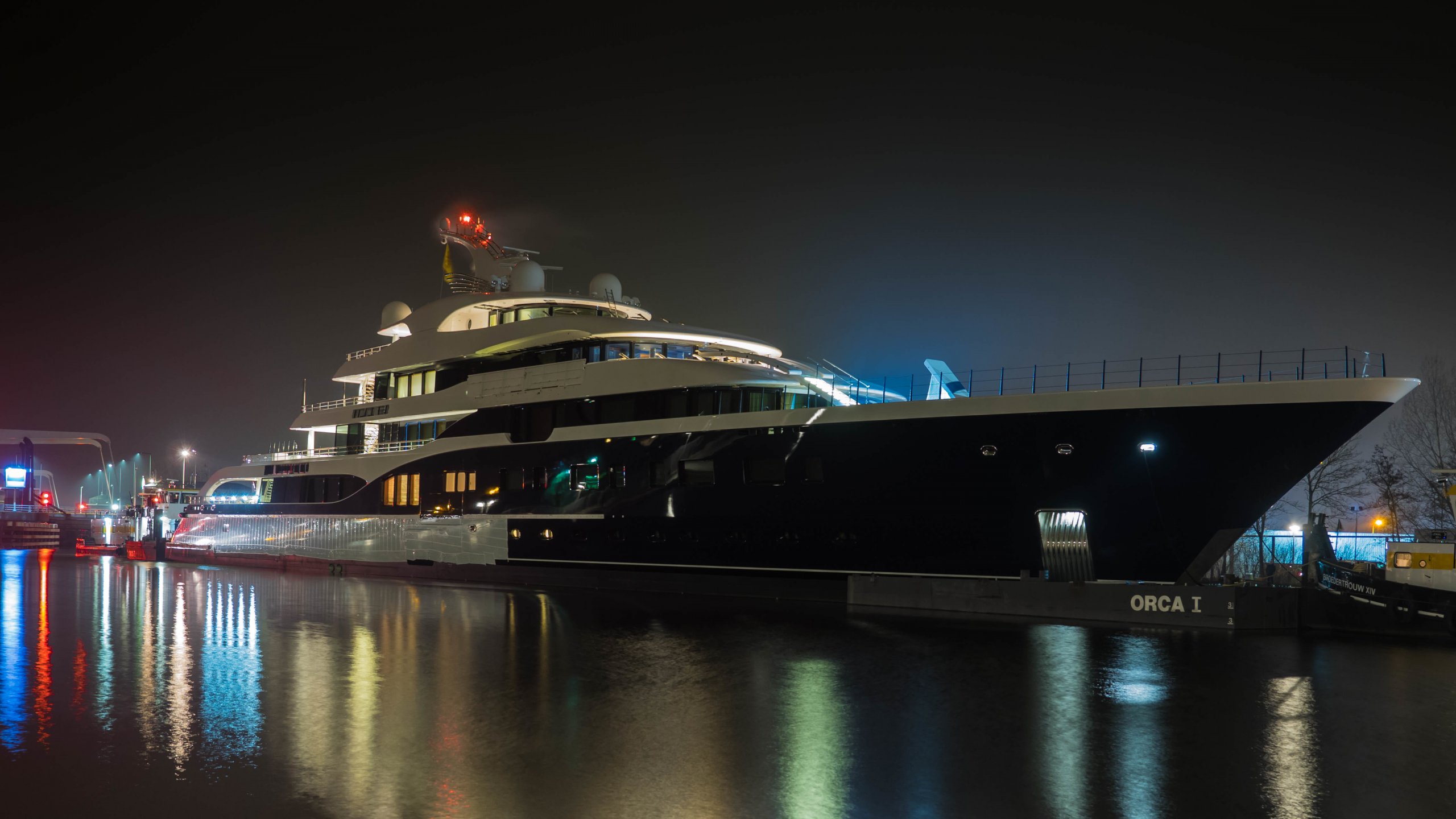 Yacht Symphony Bernard Arnault Stock Photo