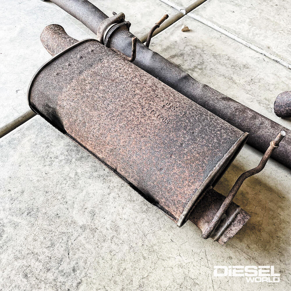 7.3L Ford factory exhaust muffler