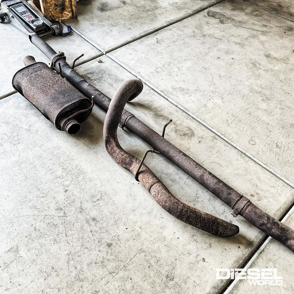 Ford 7.3L factory exhaust system