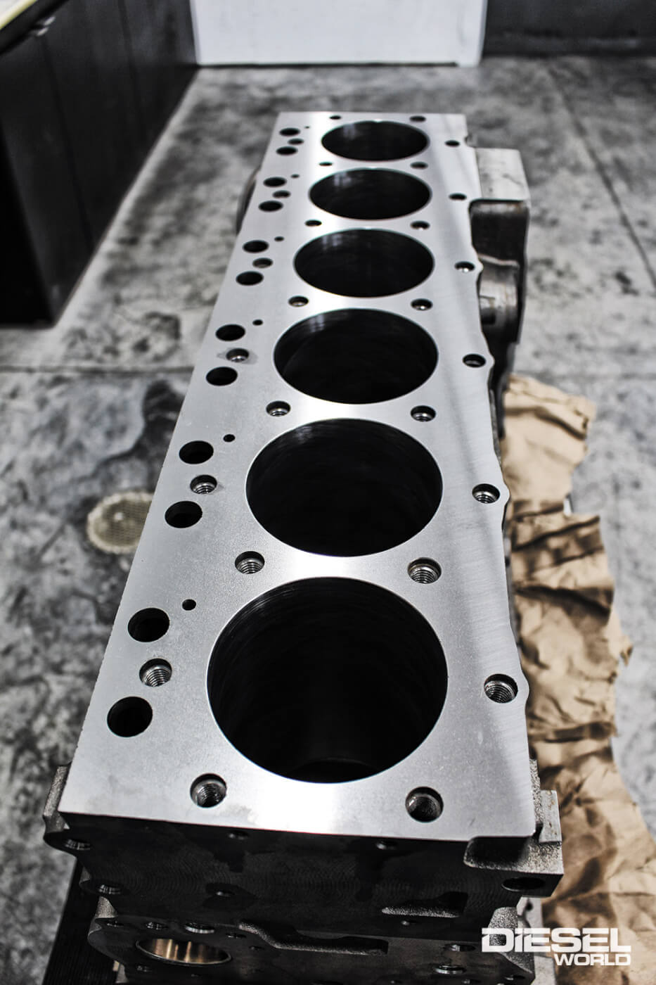 Machined 12 valve 5.9L Cummins engine block