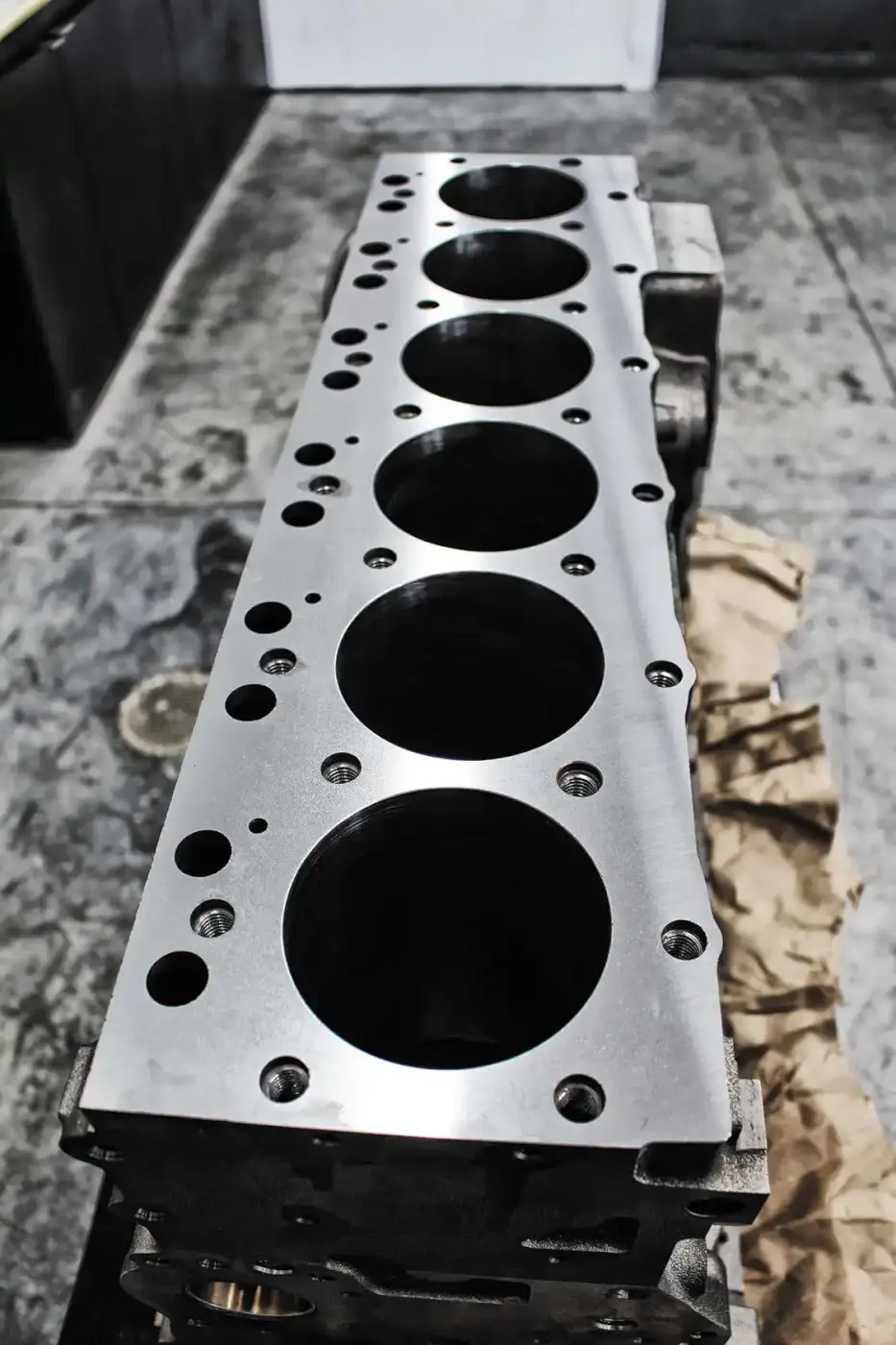 Machined 12 valve 5.9L Cummins engine block
