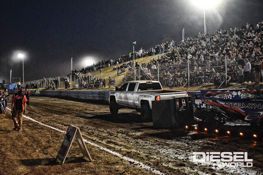 GMC Duramax sled pulling truck