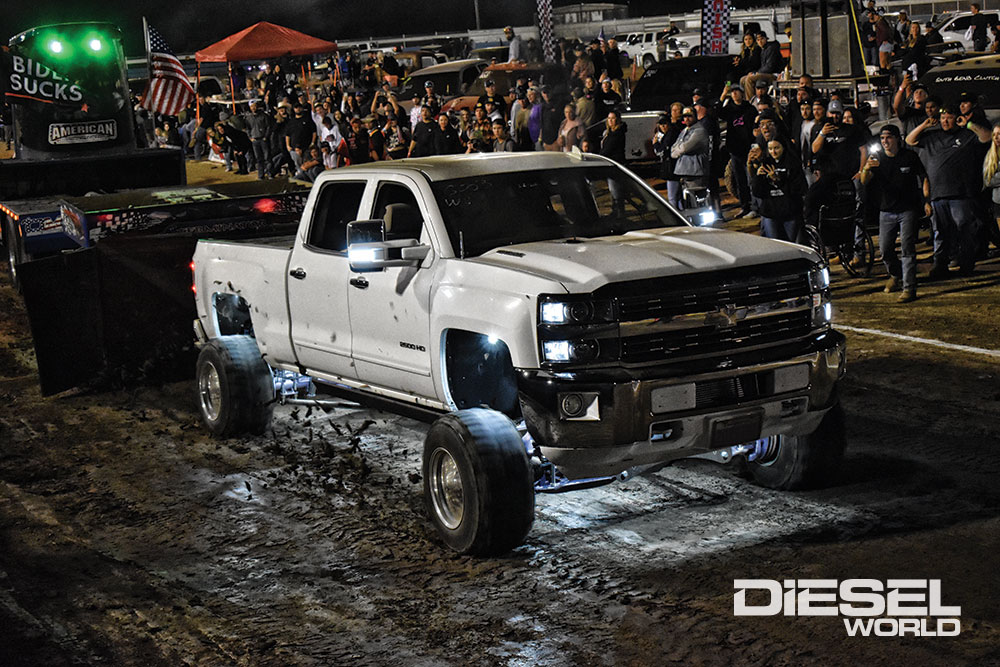 Chevrolet Duramax sled pulling truck