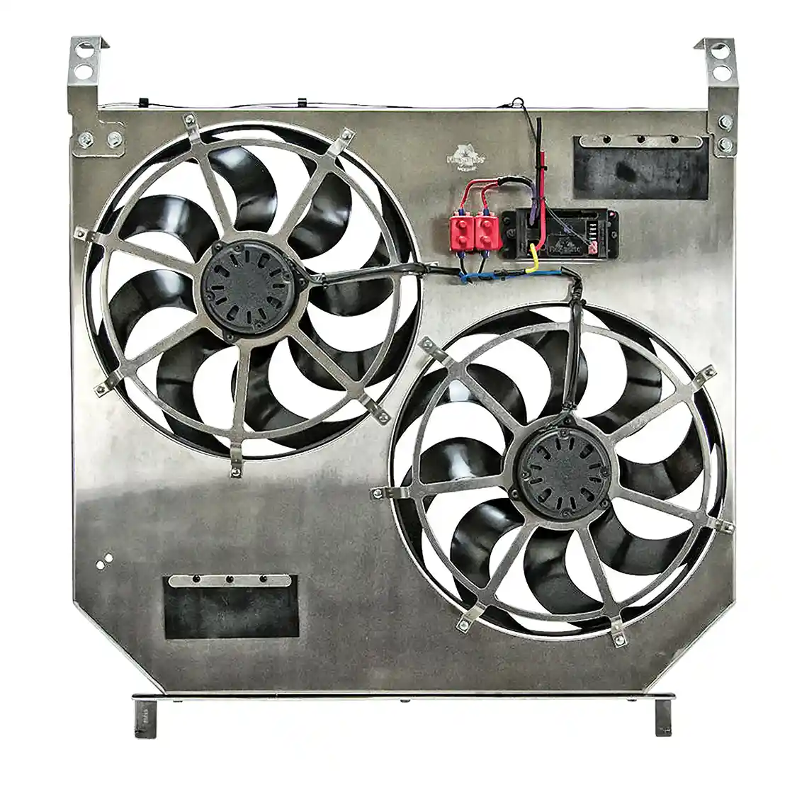 Electric fan, shroud, radiator package