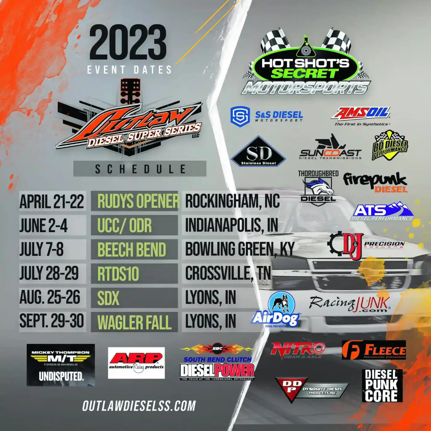 Outlaw Diesel Super Series 2023 Drag Racing Season