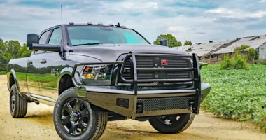 Fab Fours Black Steel Front Bumper Ram