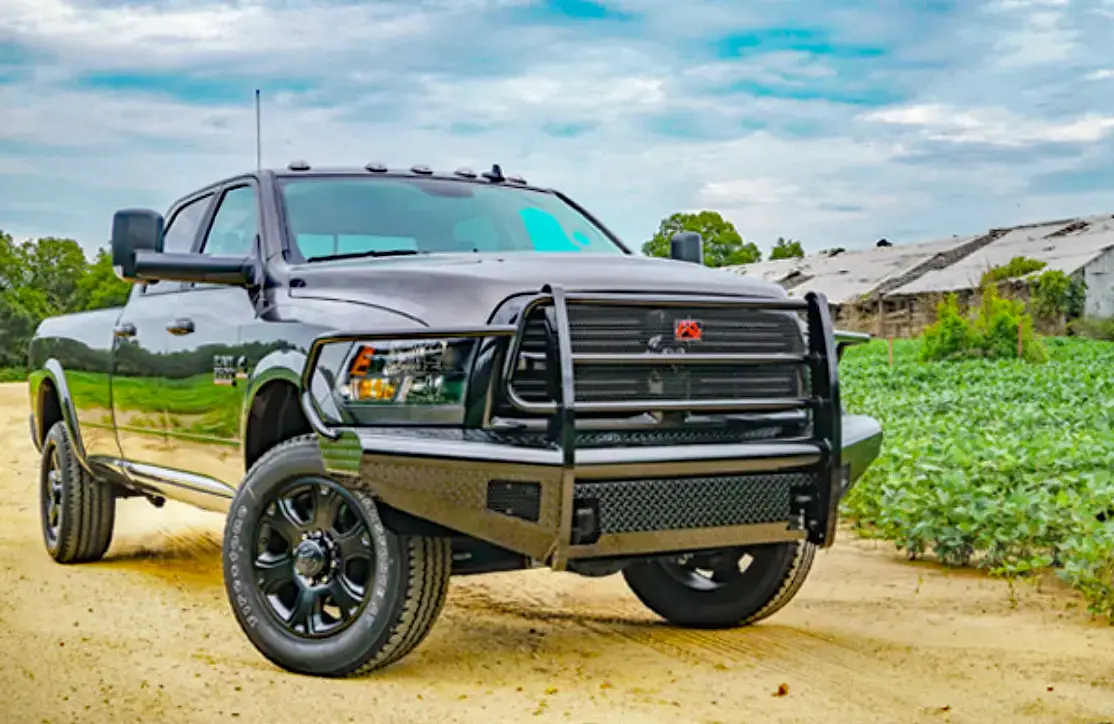 Fab Fours Black Steel Front Bumper Ram