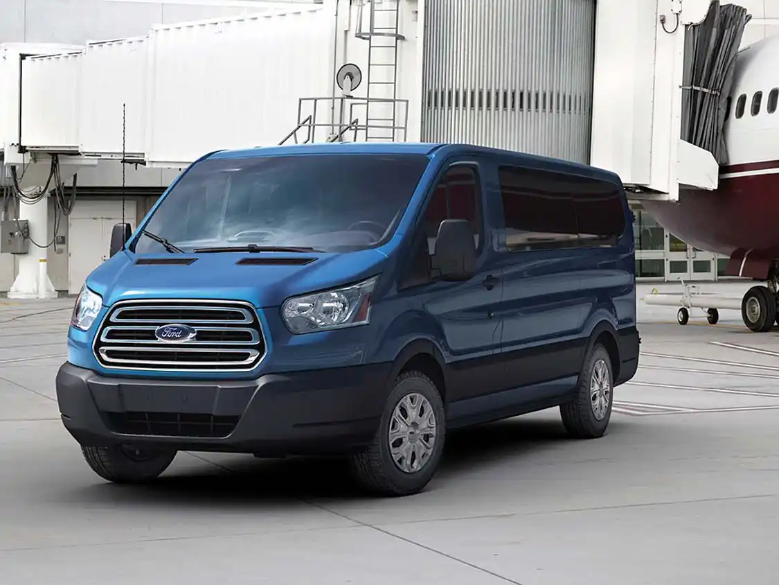 Here you can see the low roof version of the Ford Transit van.