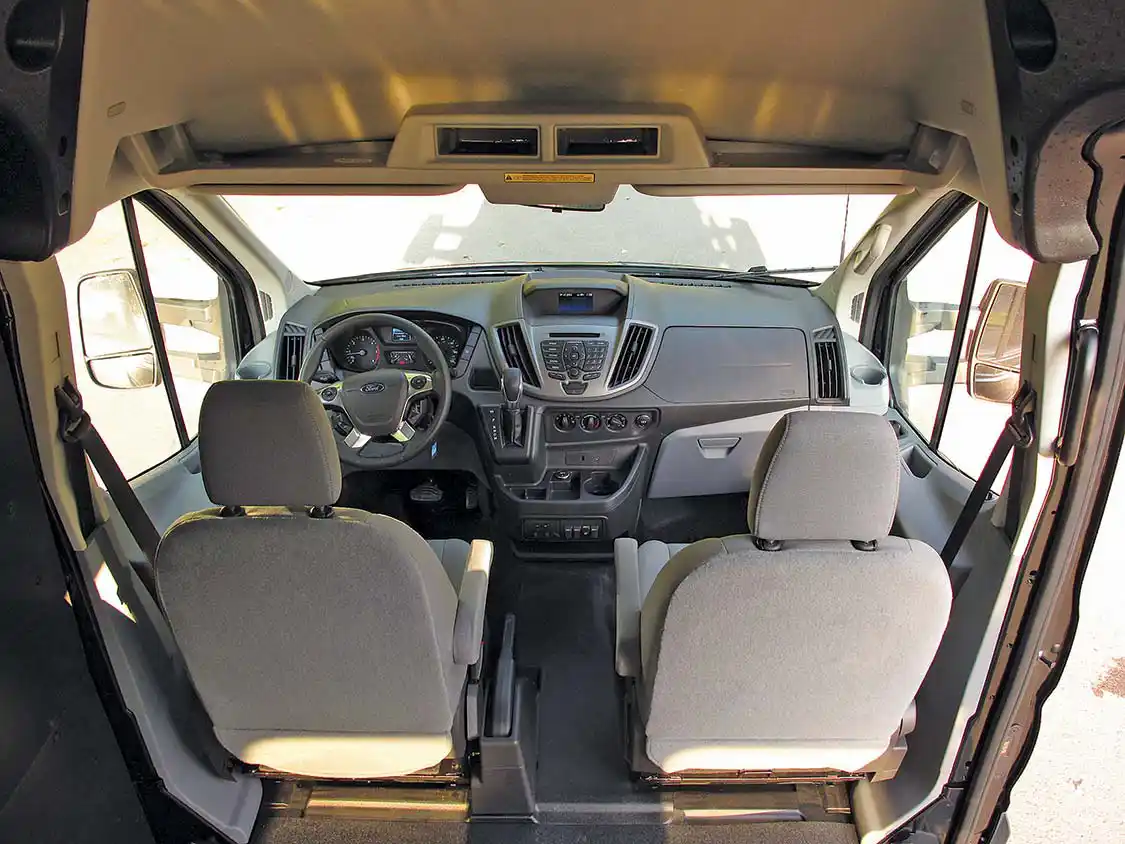 We found the interior to be roomy, and the dash to be quite ergonomic. A few things take some getting used to. This is more due to the all-new layout, with no carry-over from the pickups we have become familiar with. 