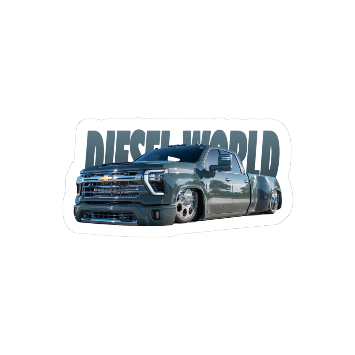 Diesel World Custom Chevrolet Silverado Sticker