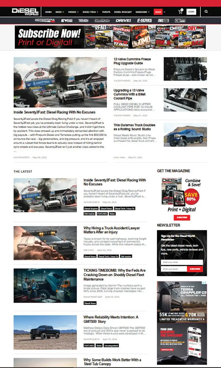 2026 Diesel Truck Event Calendar