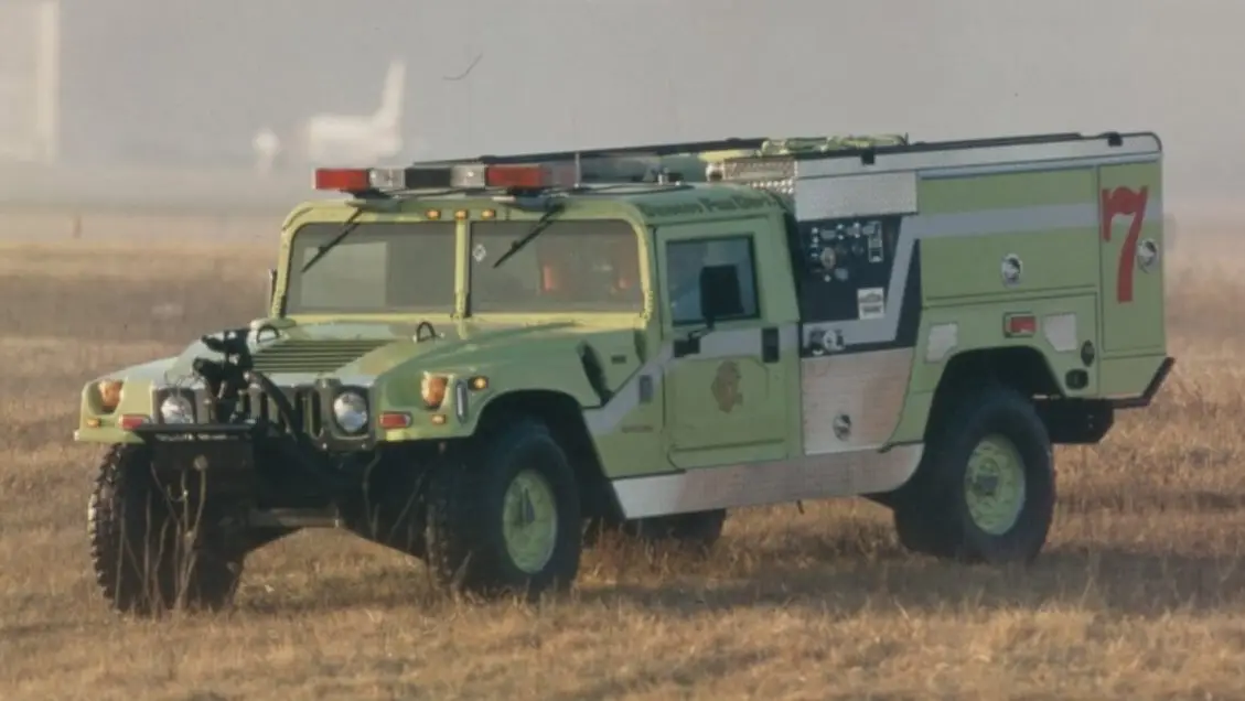 Here's a Hummer H1 Fighter utilizing the unique and superior platform's engineering features. Many fire equipment outfitters were quick to utilize the Hummer platform.