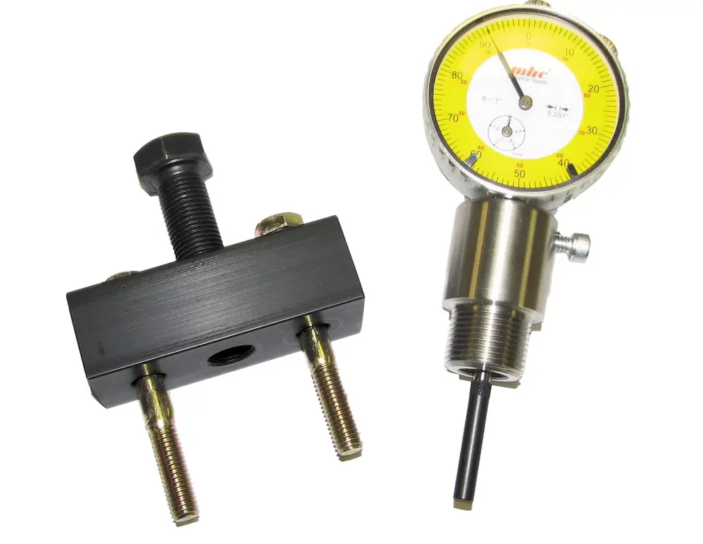 Dodge Cummins Injection pump removal tool and dial indicator