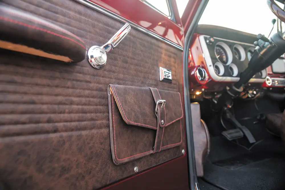 Custom leather door panels