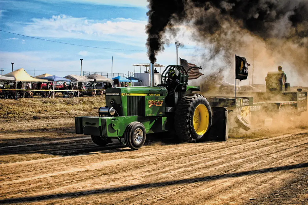 Mark Roberts' 4455 model John Deere tractor “Force-N-It.”