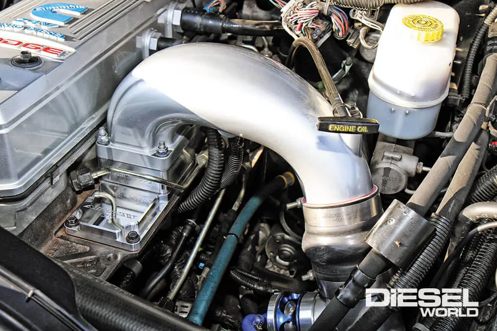 Glacier Diesel Performance Air-Boss intake plenum and CFM+ Intake horn