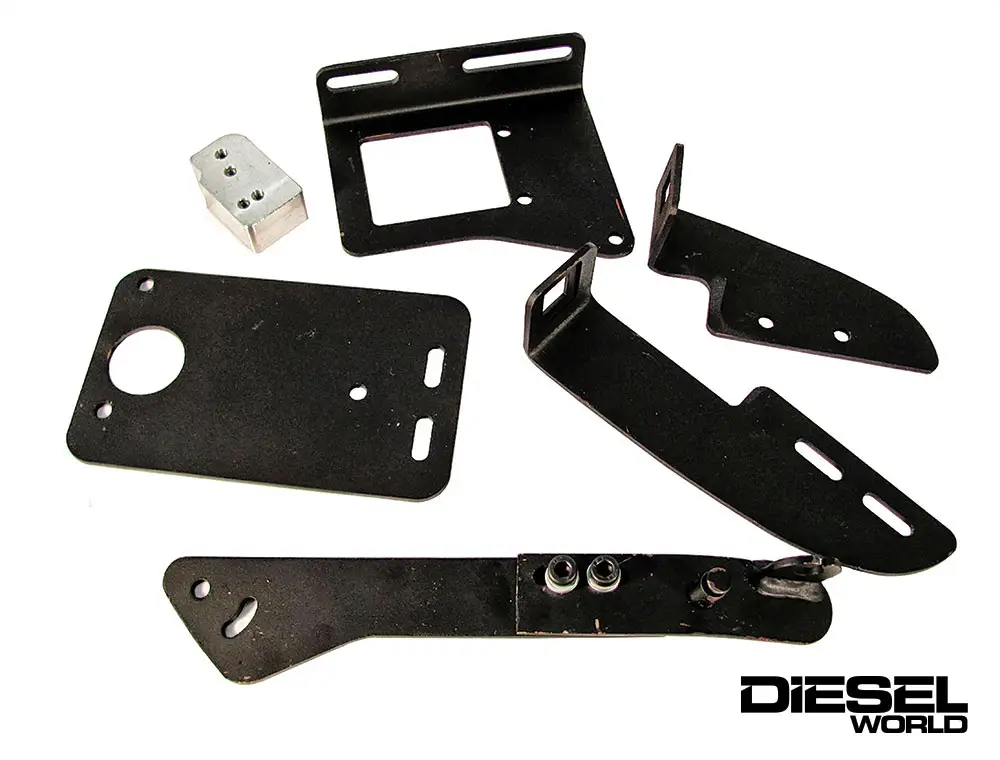 Diesel Conversion Specialists pedal bracket kit with adjustable pedal